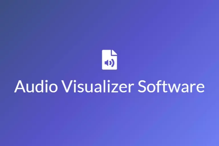 Audio Visualizer Software