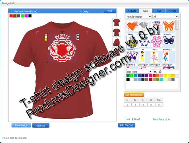 Flash Tshirt design software