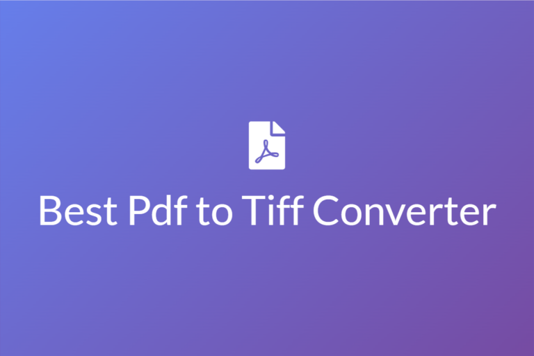 Best Pdf to Tiff Converter